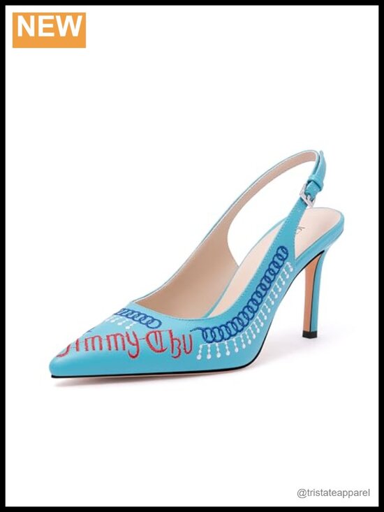 Shoes - Pointed Toe Kitten Heel Slingback Pumps Formal Evening Shoes